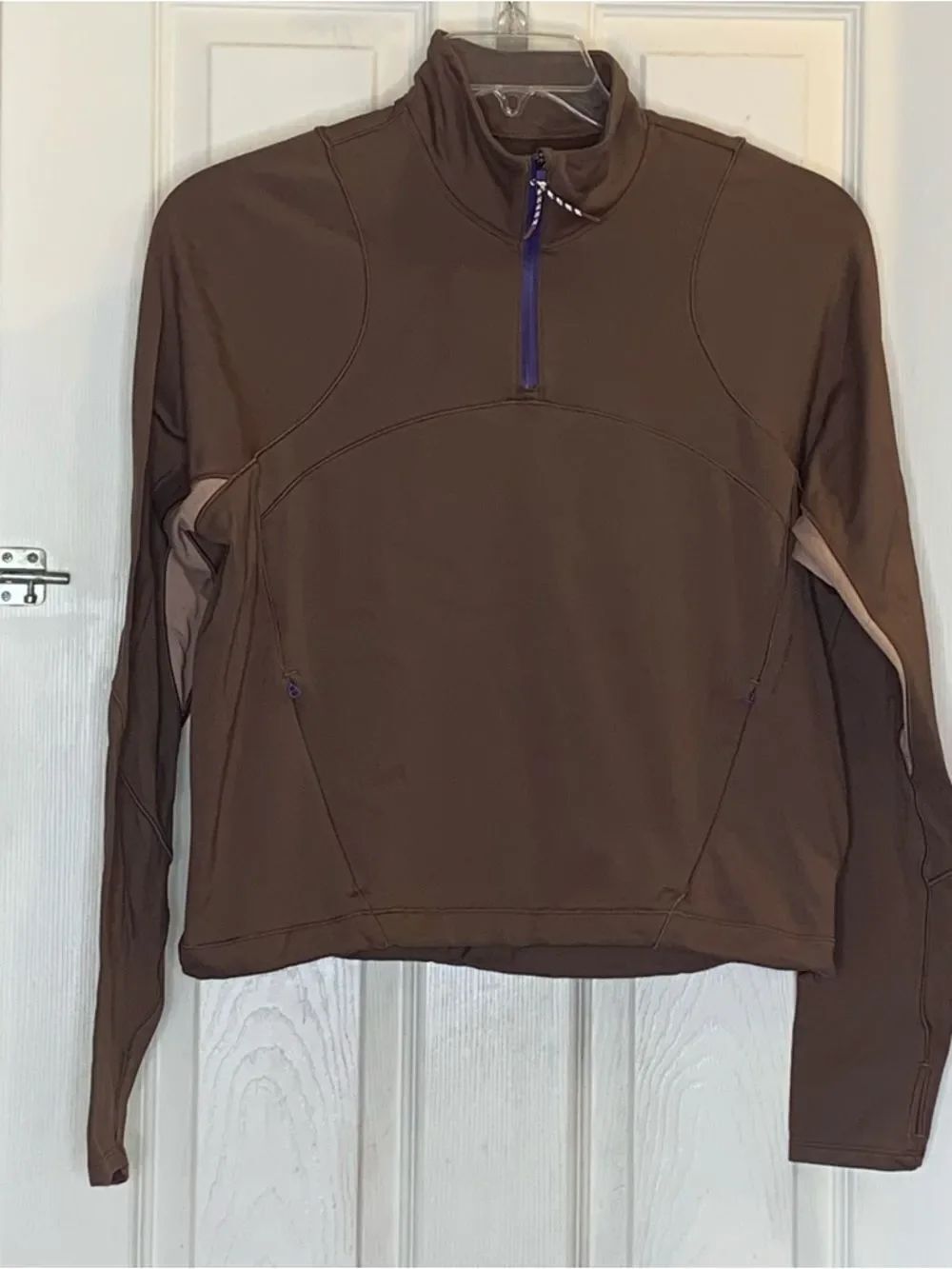 Lululemon Tech Fleece Hiking 1/4 Zip Pullover
Dark Oxide / Pink Clay Size 10